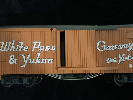 G scale train - LGB White Pass & Yukon Gateway Boxcar 4167H For Sale