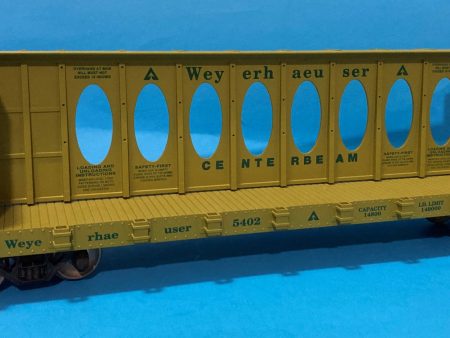 G scale train - USA Trains R-17403 Weyerhauser Center Beam Flat Car For Cheap