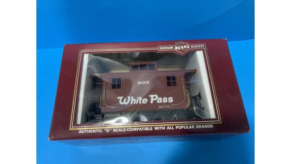 G Scale Train - Bachmann 93119 White Pass & Yukon 4-wheel Caboose For Discount