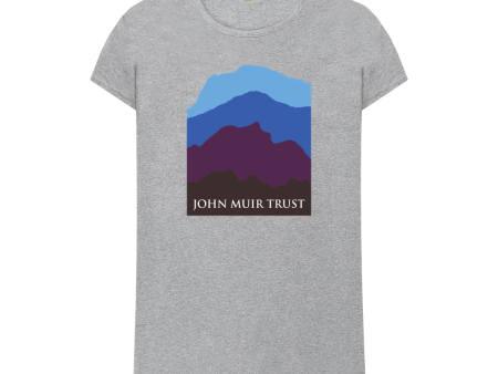 Four Mountains Women s T-shirt - New Blue For Cheap