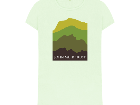 Four Mountains Women s T-shirt - New Green Sale