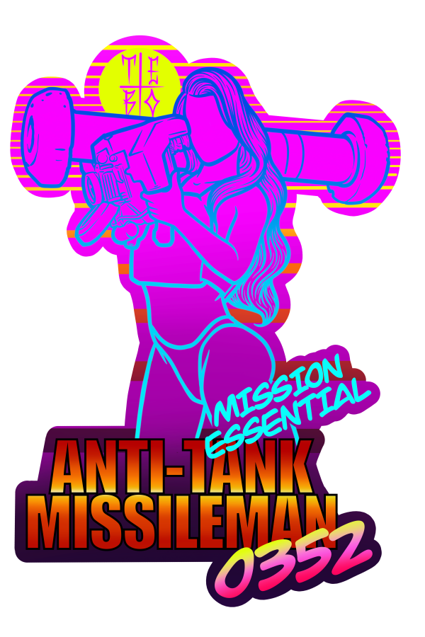 Retro Antitank Missileman Sticker Online Hot Sale