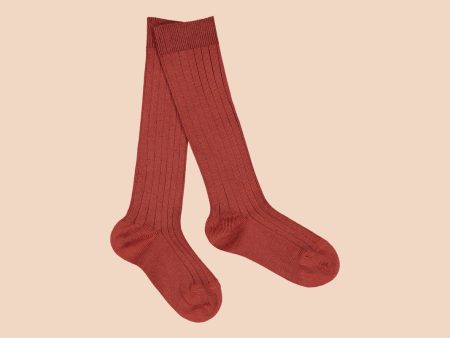 Knee Socks, Mahogany on Sale