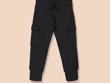 Cargo Joggers, Black For Sale