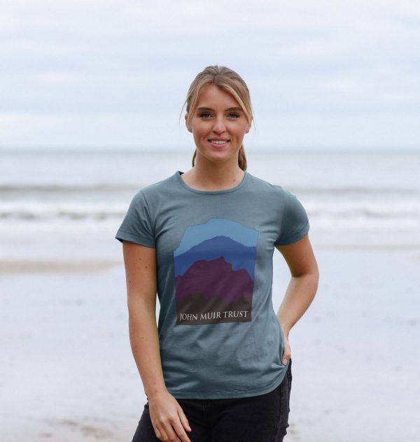 Four Mountains Women s T-shirt - New Blue For Cheap