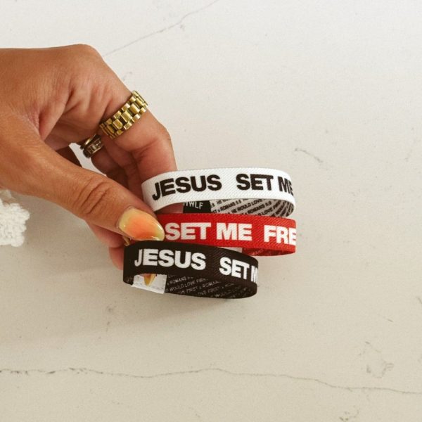 NEW! |  JESUS SET ME FREE  ELASTIC 3-PACK Fashion