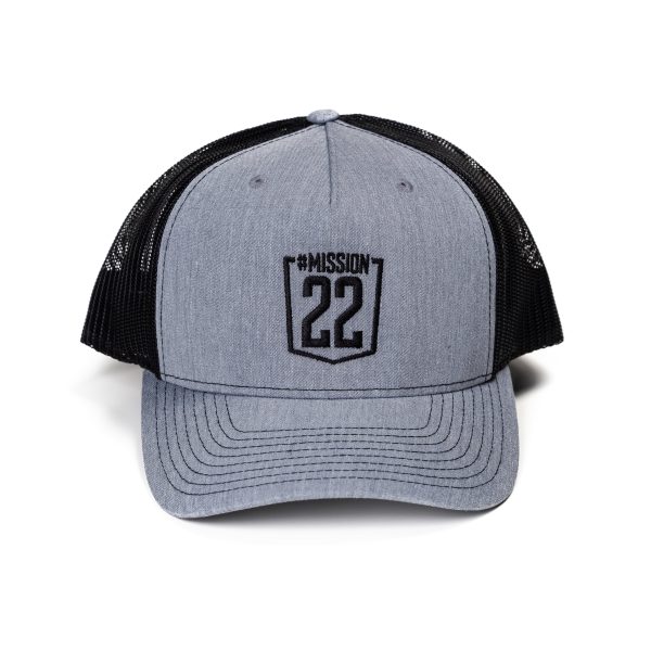 Grey & Black Trucker Hat Cheap