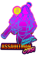 Retro Assaultman Sticker Hot on Sale