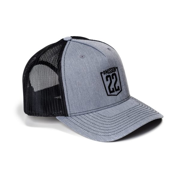 Grey & Black Trucker Hat Cheap