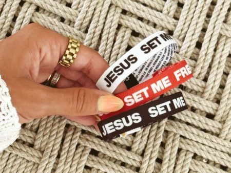 NEW! |  JESUS SET ME FREE  ELASTIC 3-PACK Fashion