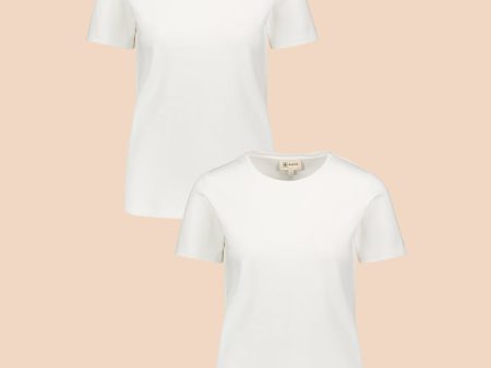 The T-Shirt tuplapakkaus - White & White Sale