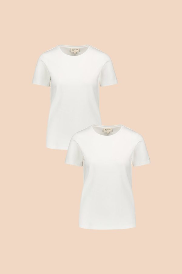 The T-Shirt tuplapakkaus - White & White Sale