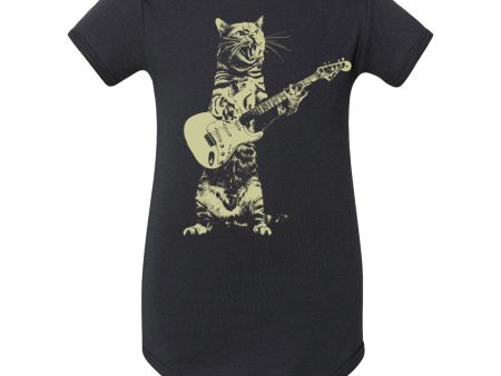 Cat Playing Guitar Infant Bodysuit Online Hot Sale