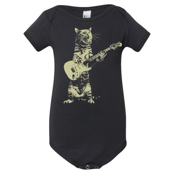 Cat Playing Guitar Infant Bodysuit Online Hot Sale