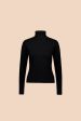 Rib Rollneck, Black Cheap