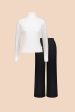 Culottes & Rib Rollneck -pakkaus, White Hot on Sale