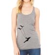 Flying bird swing racerback tank top Online now