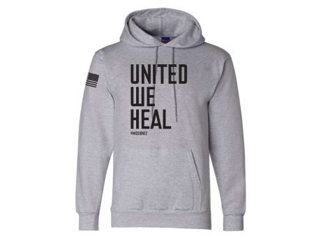 United We Heal Hoodie - Light Steel For Discount