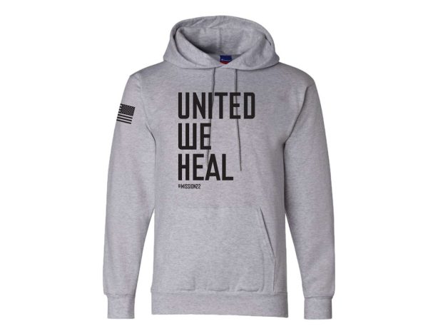 United We Heal Hoodie - Light Steel For Discount