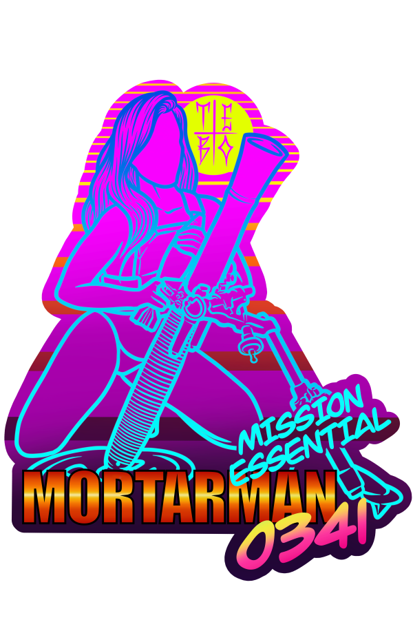 Retro Mortarman Sticker Hot on Sale