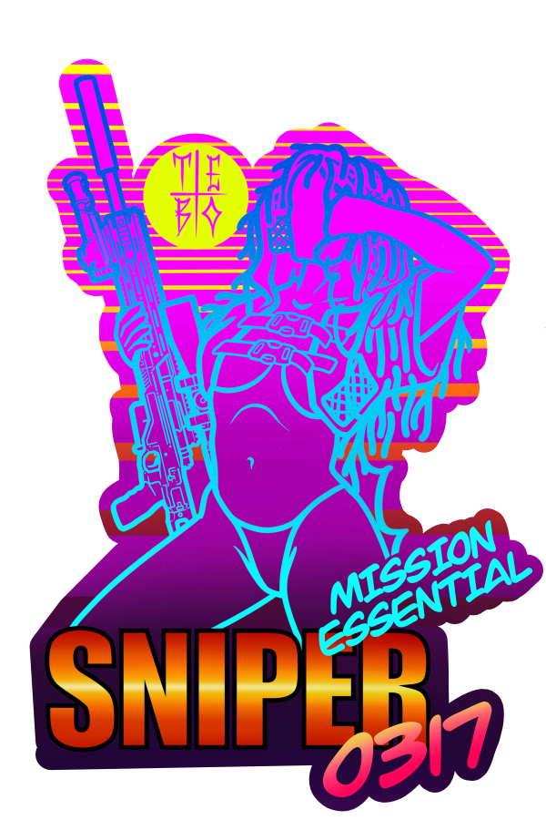 Retro Sniper Sticker For Cheap