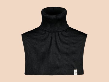 Rib Neck Warmer, Black For Cheap