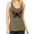 Butterfly skull racerback tank Discount